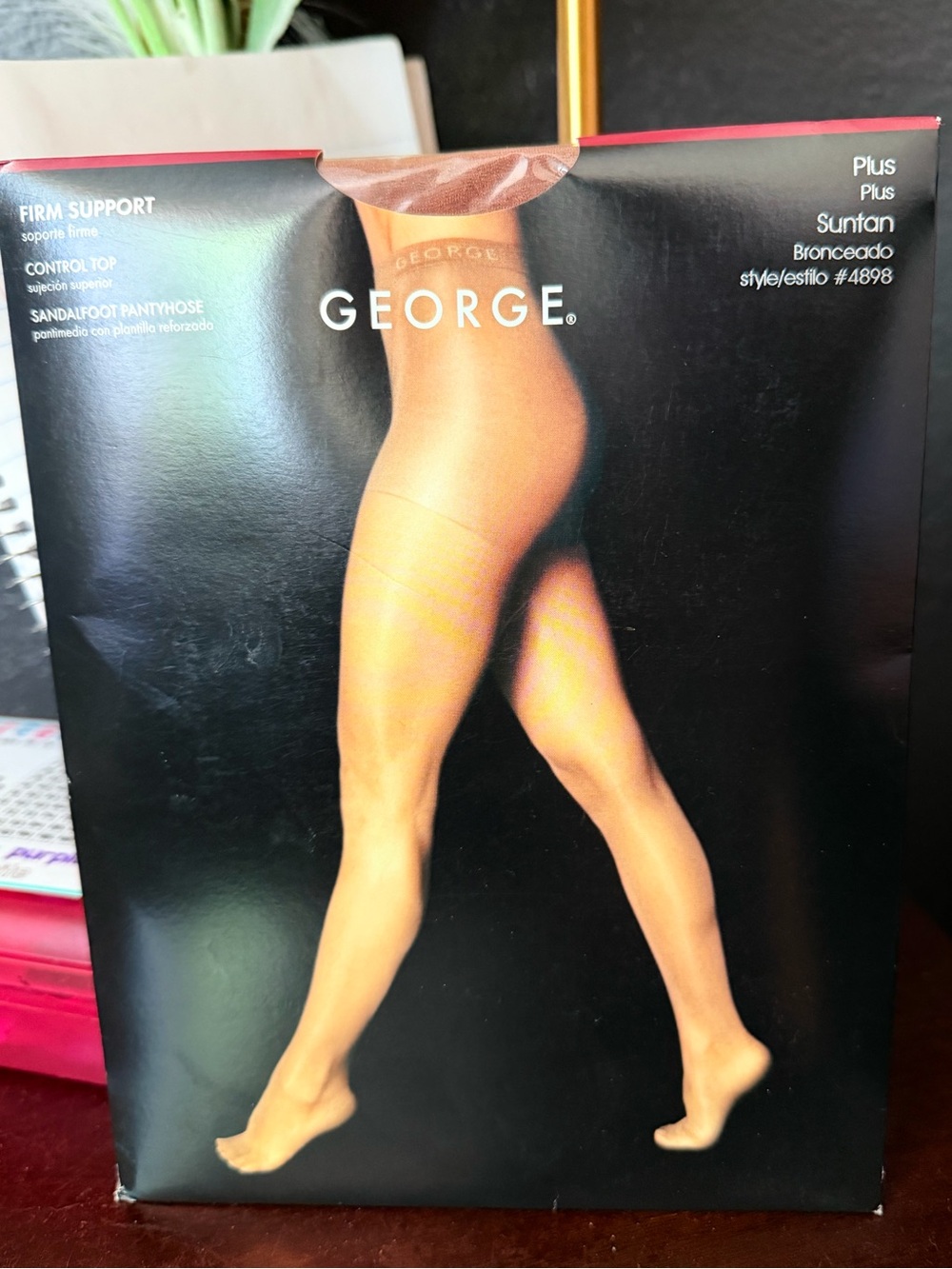 George Plus Sheer Pantyhose in Suntan